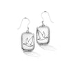 Goose White Flock Earrings