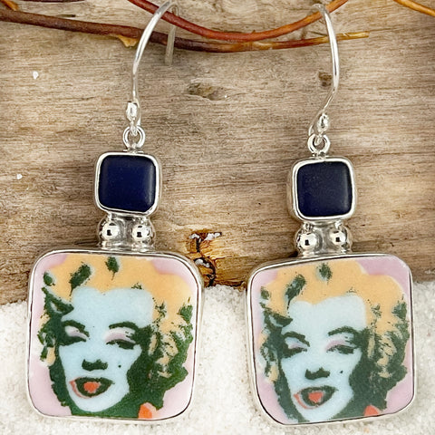 Vintage China Faces of Marilyn Andy Warhol Pendants