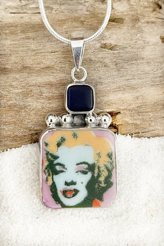 Vintage China Faces of Marilyn Monroe Signature Pendant