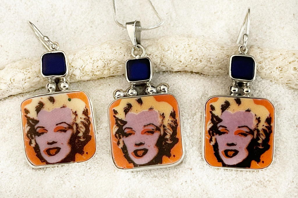 Vintage China Faces of Marilyn Andy Warhol Pendant