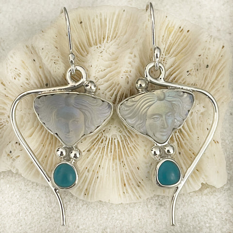 Deco Glass Collection Nefertiti Earrings