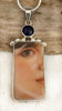 Vintage China Faces The Brown Eyed Lady Pendant