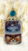 Vintage China Kats Blue Kitty Hat Pendant