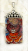 Vintage China Kats Fancy Orange Tabby Pendant