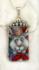 Vintage China Festive Easter Rabbit Pendant