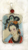 Vintage China Faces The Geisha Girl Pendant
