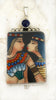 Vintage China Faces The Egyptian Lovers Pendant