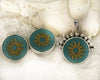 Deco Glass Collection Golden Sun Earrings