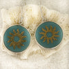 Deco Glass Collection Golden Sun Earrings