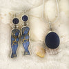 Coastal Glass Collection Blue Sky Mermaid Earrings