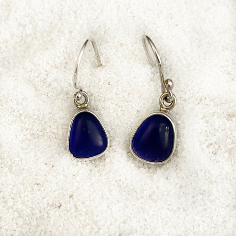 Coastal Glass Collection Blue Ocean 3 Tier Earrings