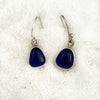 Coastal Glass Collection Blue Sky Tiny Teardrop Earrings