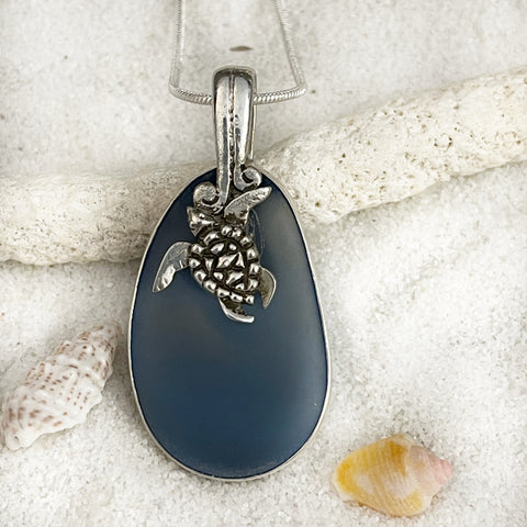 Coastal Glass Collection Blue Ocean 3 Drop Pendant