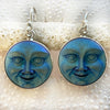 Deco Glass Collection Blue Moon Simple Earrings