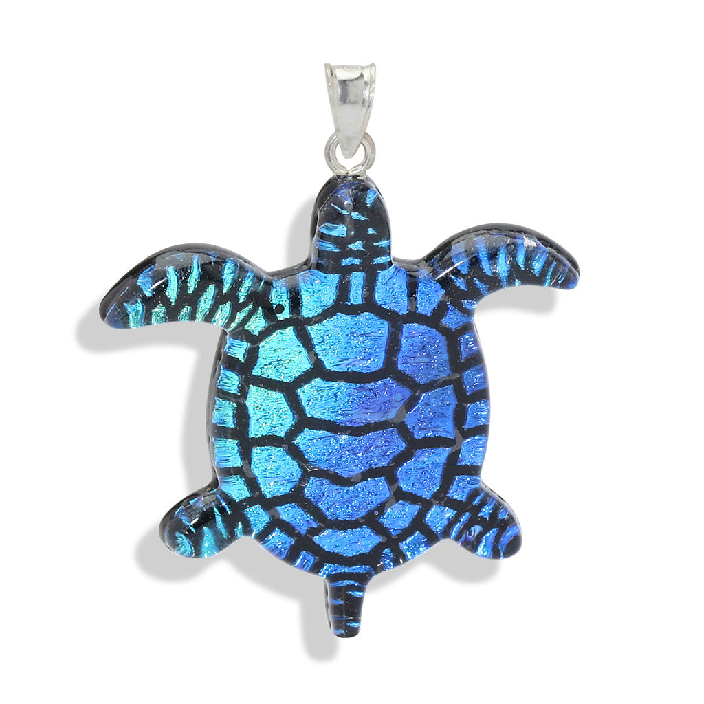 Beach Girl Turtle Pendant